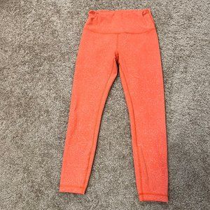 lululemon athletica Wonder Train high rise Orange Leggings